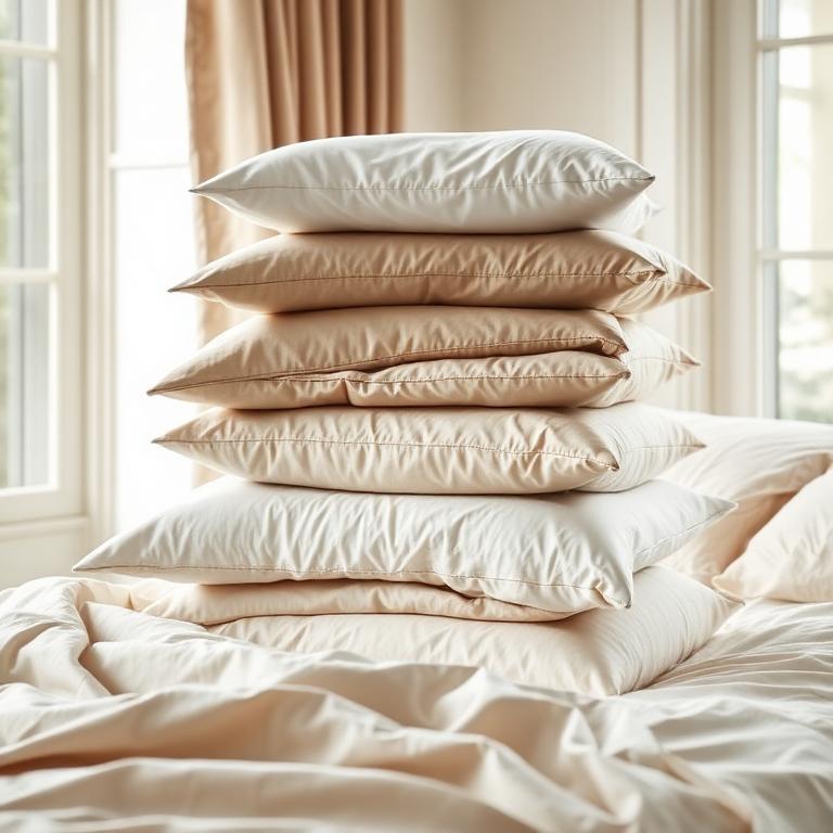 Stacked folded luxury bed linens